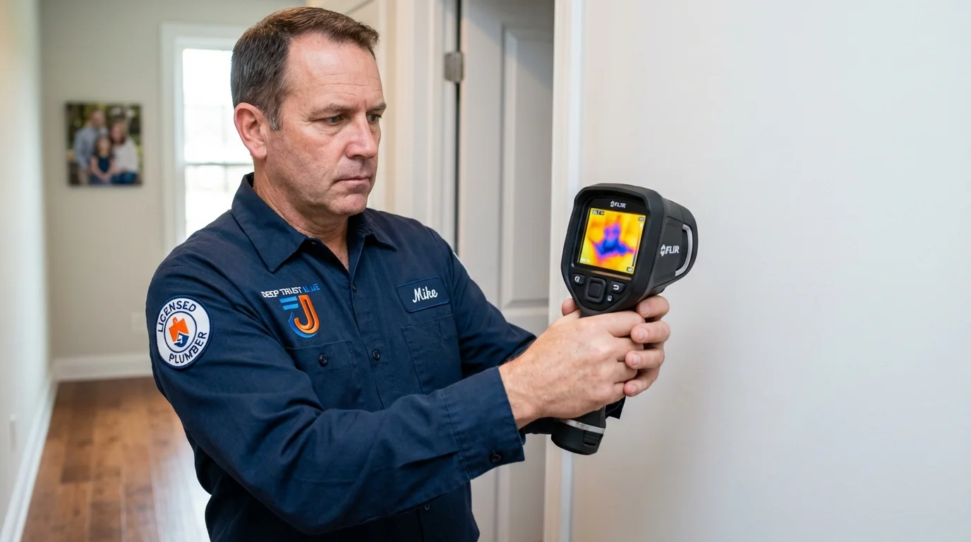 Thermal imaging leak detection by Johns Plumbing LLC in DeFuniak Springs